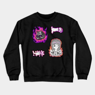 Halloween Undead Fire Pack 4 Crewneck Sweatshirt